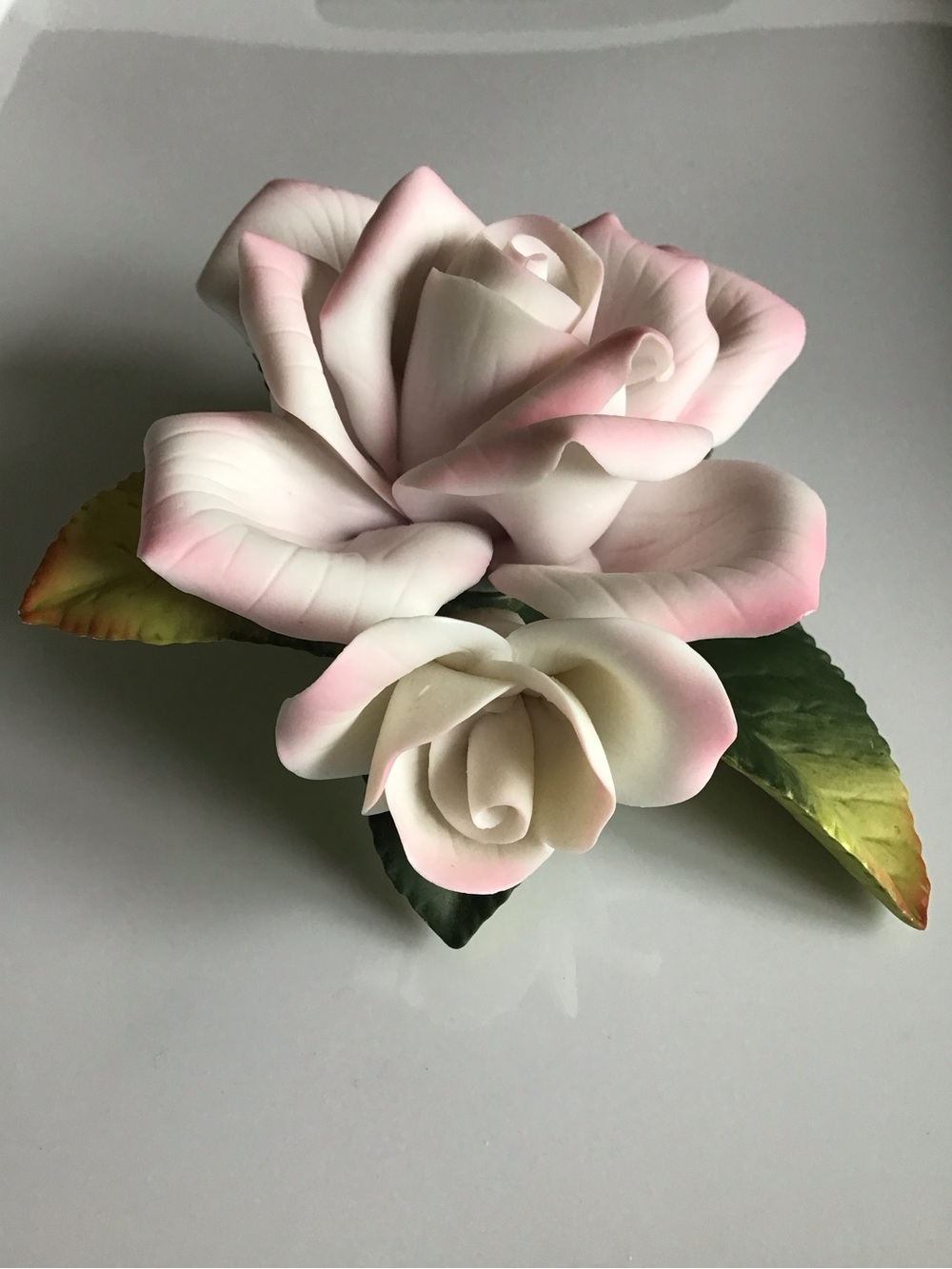 Vintage Fine Hand Painted Porcelain Art #9711 Dusty Rose By Andrea 2000